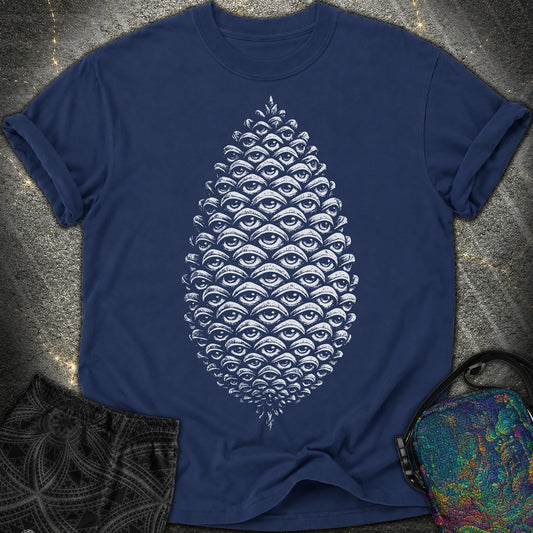 All Seeing Pinecone - All Seeing Pinecone Comfort T-Shirt - True Navy