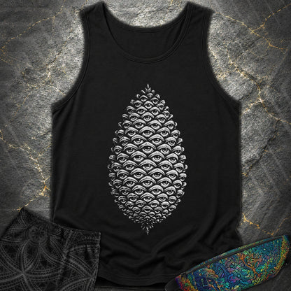 All Seeing Pinecone - All Seeing Pinecone Comfort Tank Top - Black