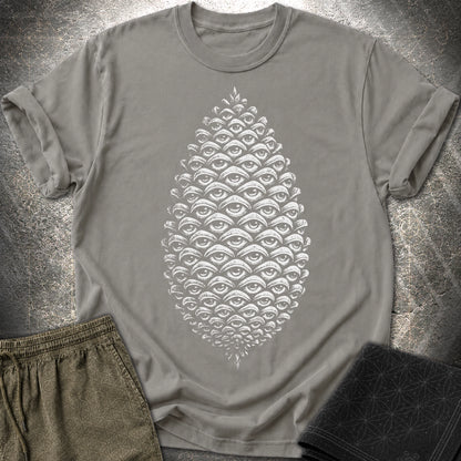 All Seeing Pinecone - All Seeing Pinecone T-Shirt - Charcoal