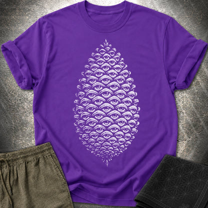 All Seeing Pinecone - All Seeing Pinecone T-Shirt - Purple