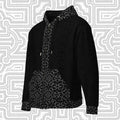 Shipibo Conibo Dark Recycled Polyester Unisex Zip hoodie