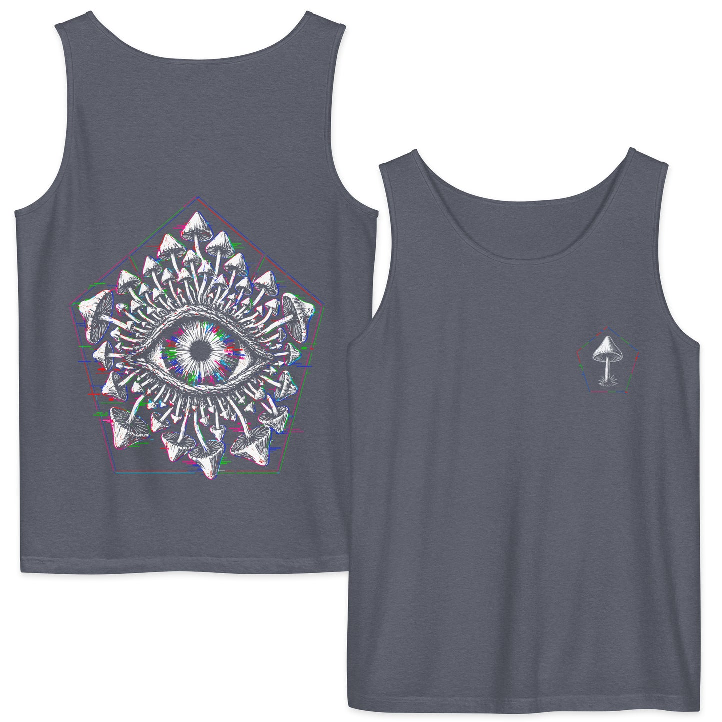 Third Eye Mushroom Front Back Comfort Tank