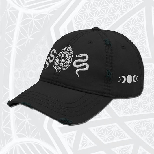 Raising The Awareness Embroidered Distressed Dad Hat