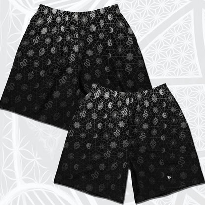 Sacred Silver Pattern Athletic Long Shorts