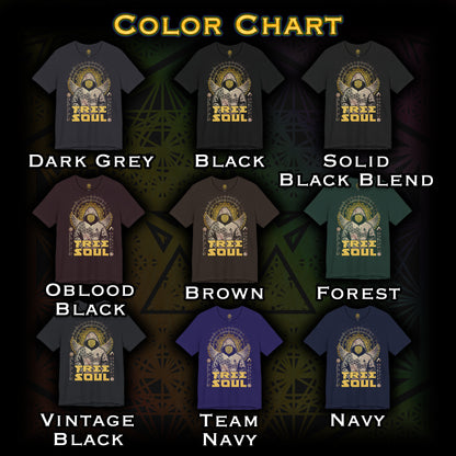 a group of t - shirts with different colors on them