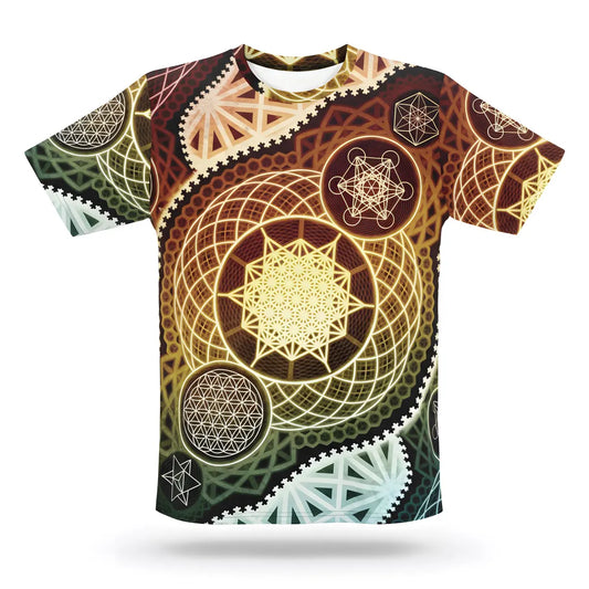 Sacred Geometry Vintage Men’s Cotton T-shirt