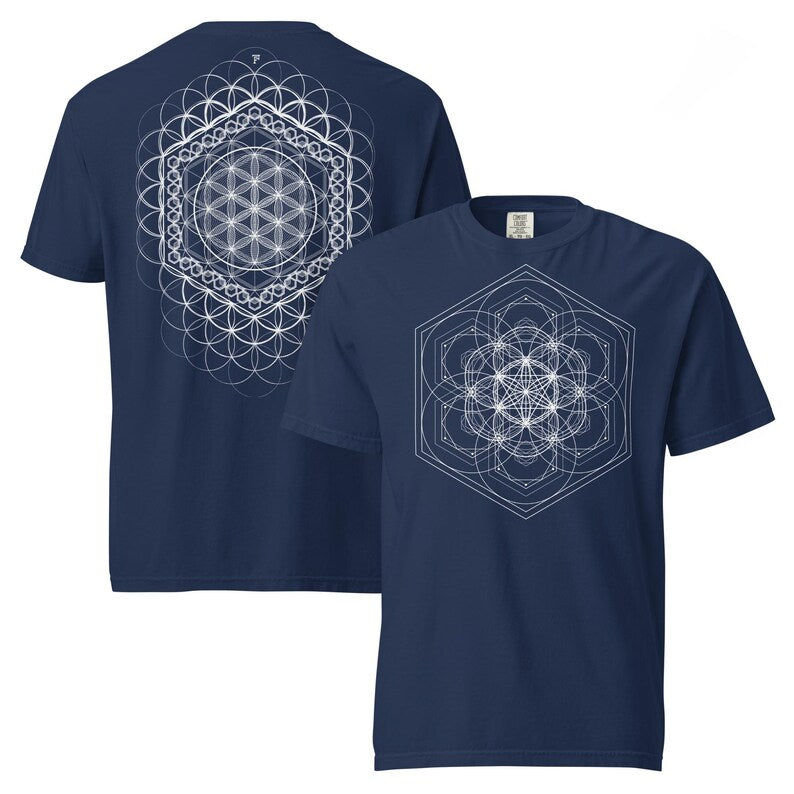 Harmony Flower Grid Comfort T-Shirt