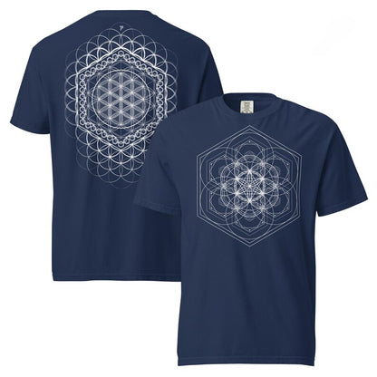 Harmony Flower Grid Comfort T-Shirt