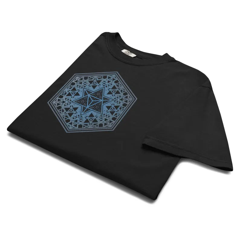 Merkaba Sacred Geometry Comfort 2 Sided T-Shirt