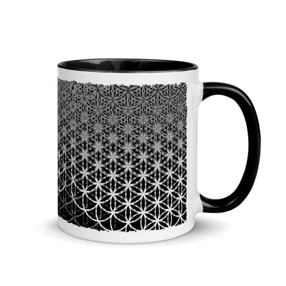 Flower Of Life | Pattern Of Creation | Seed Of Life Tea Mug | Sacred Geometry | Spiritual Gift | Coffee Mug with Color Inside