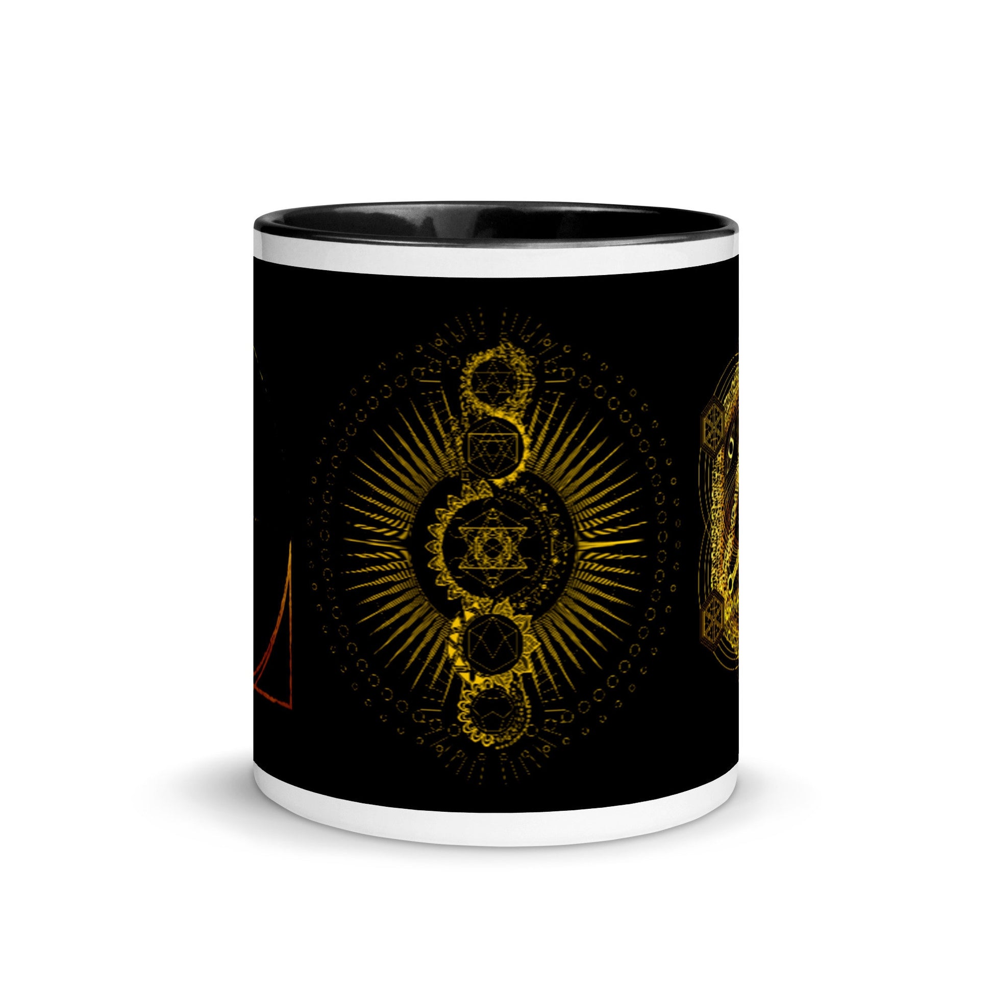 Sacred Geometry | Metatron's Cube | Phi Spiral in a Circle | Golden Ratio | Fibonacci | Mug with Color Inside