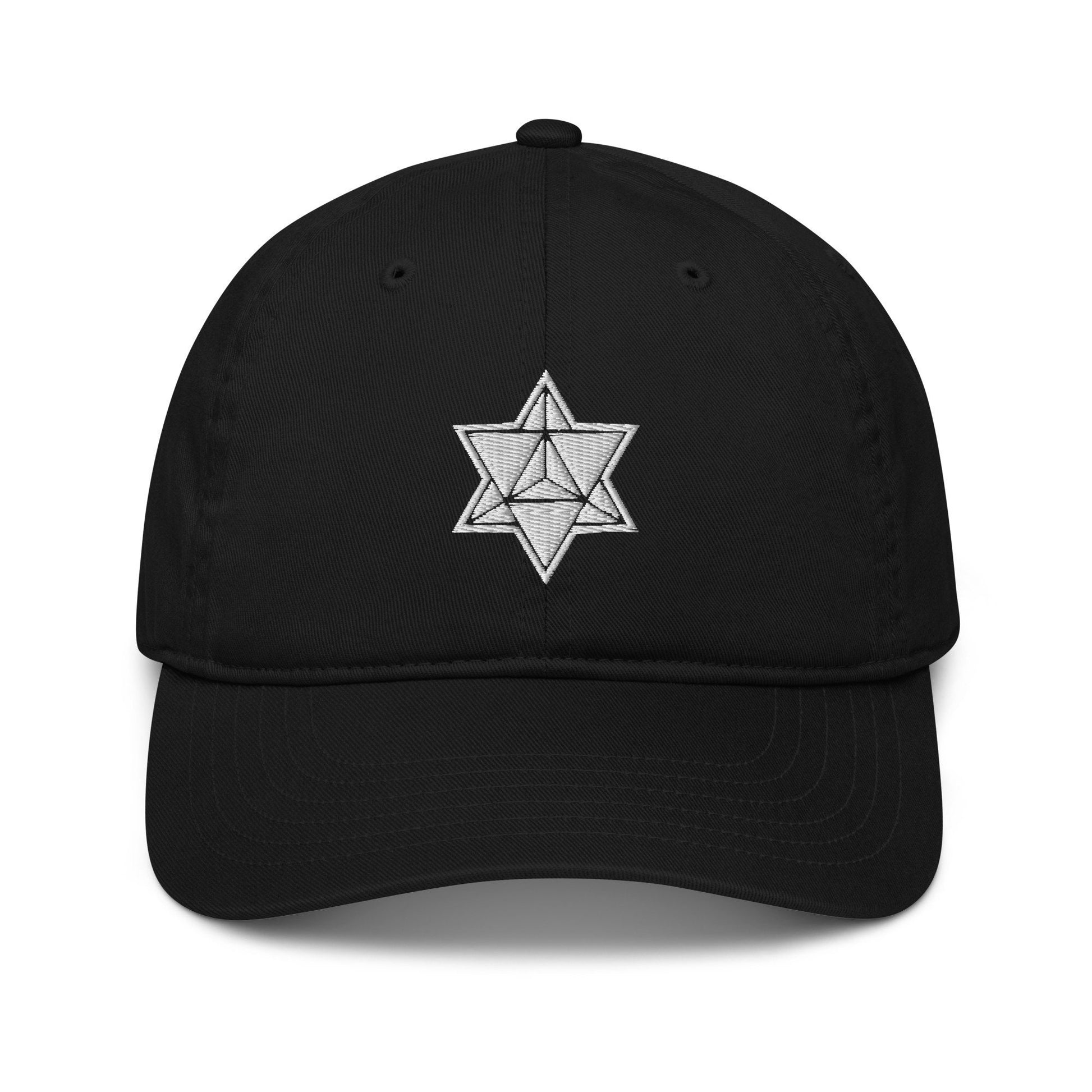 Sacred Geometry | Merkaba | Festival Clothing | Spiritual Gift | Psychedelic Hat | Embroidered Dad Hat