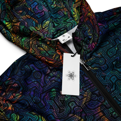 Shipibo Conibo Jungle Pattern | Ayahuaska Hoodie | Psychedelic Intricate Artwork | Sacred Geometry Clothing | Men’s windbreaker