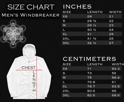 Sri Yantra | Sacred Geometry Patterns | Flower Of Life | Metatron's Cube | Tree Of Life | Metaphysics Hoodie | Psychedelic Men’s windbreaker