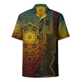 Sri Yantra Sacred Geometry Unisex Button Shirt