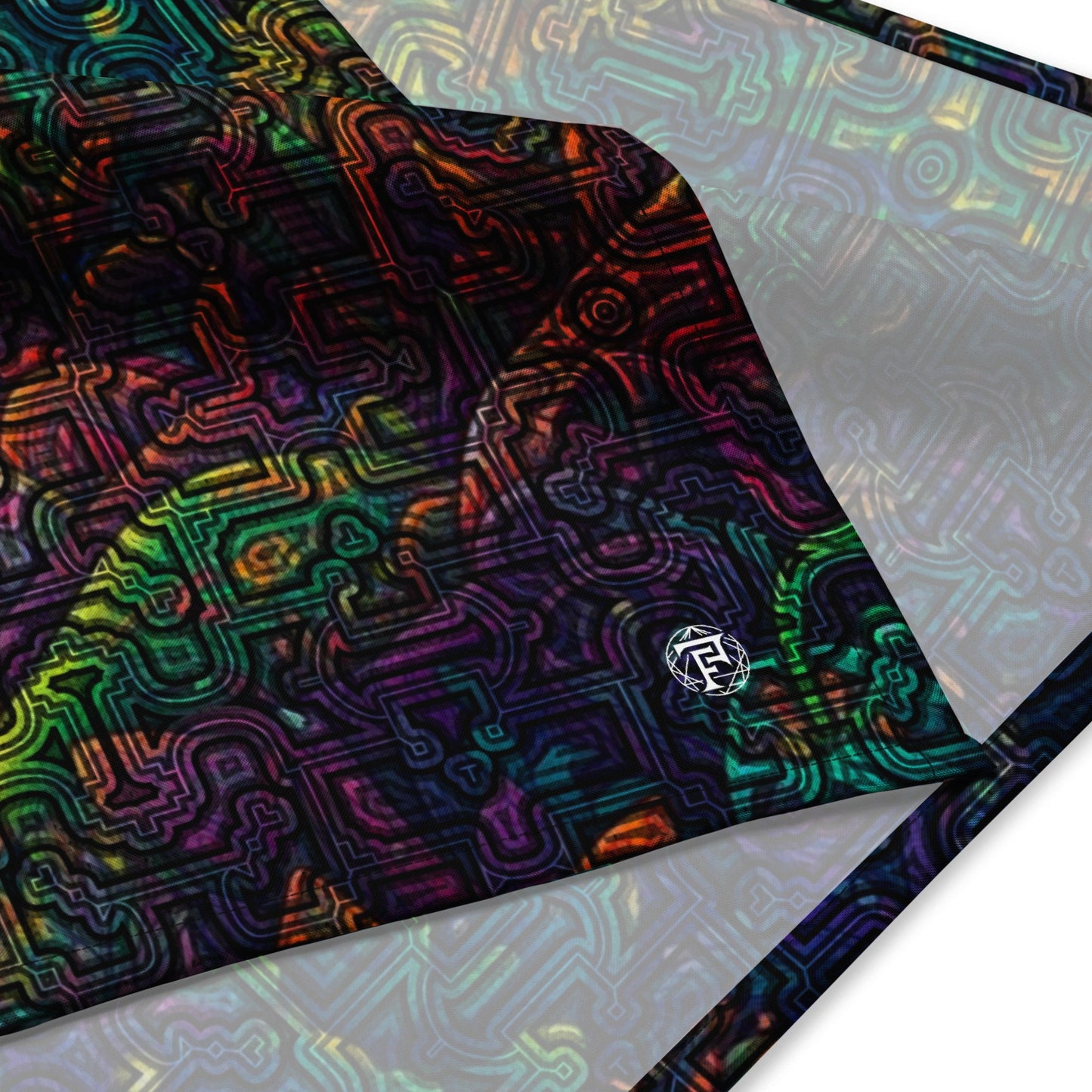 Shipibo Conibo Pattern | Ayahuaska Hoodie | Psychedelic Intricate Artwork | Sacred Geometry Clothing | All-over print bandana