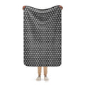 Flower Of Life Silver Sherpa blanket
