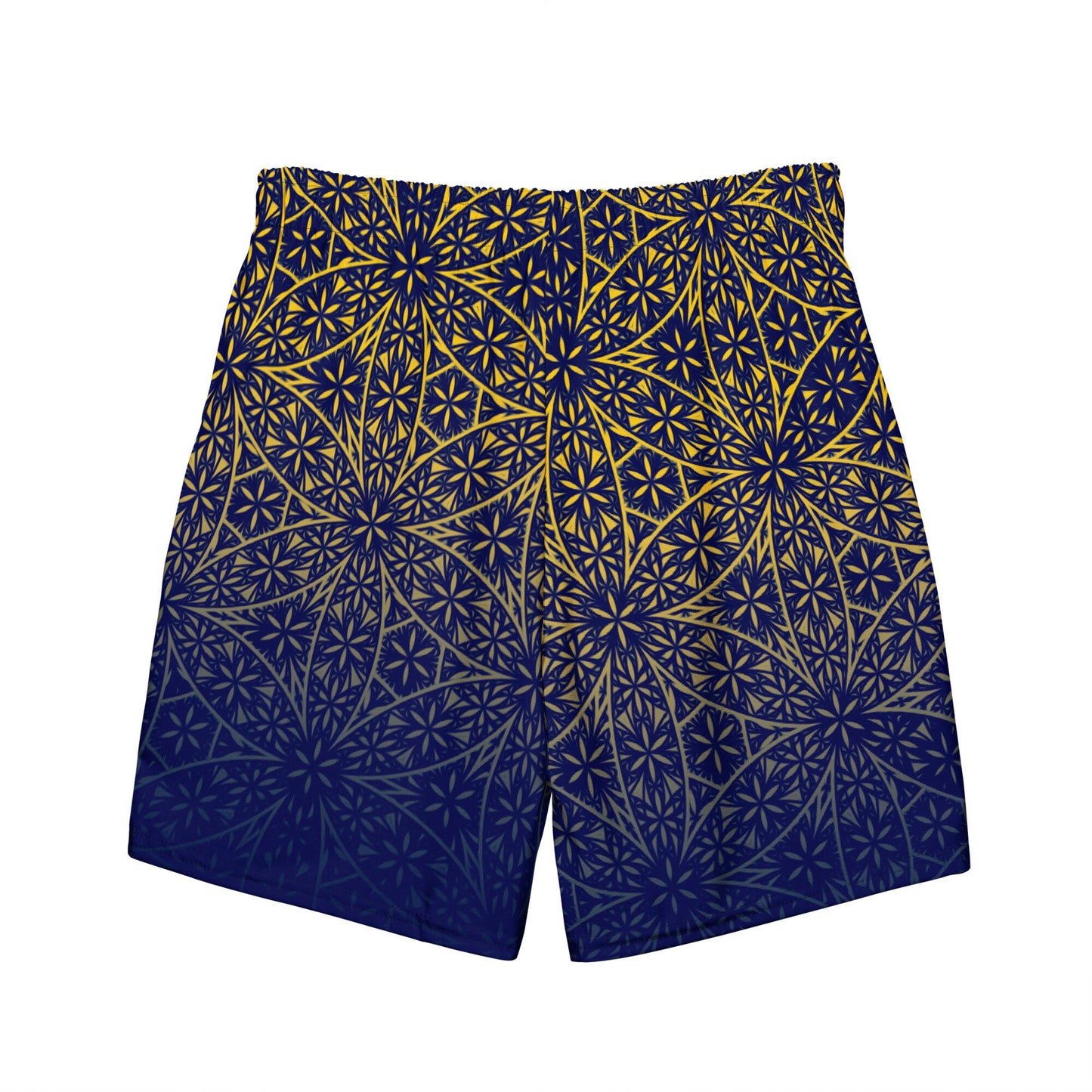 Flower Of Life Fractal Pattern | Sacred Geometry Swim Shorts | Intricate Psychedelic Geometric Pattern | Men&#39;s swim trunks