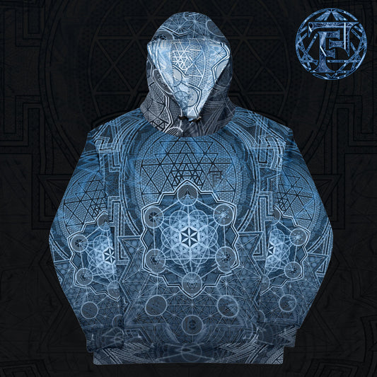 Sri Yantra | Sacred Geometry Patterns | Flower Of Life | Metatron's Cube Hoodie | Tree Of Life | Psychedelic Wear | Unisex Hoodie