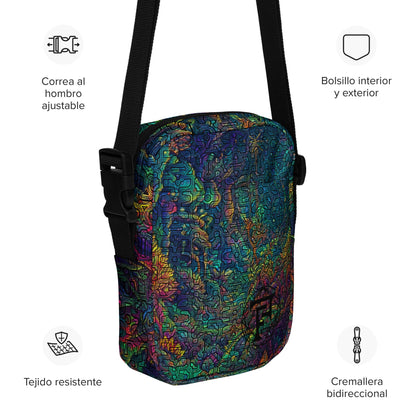 Shipibo Conibo Jungle Pattern | Ayahuaska | Psychedelic Intricate Artwork | Sacred Geometry Festival Bag | Utility crossbody bag