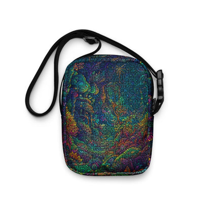 Shipibo Conibo Jungle Pattern | Ayahuaska | Psychedelic Intricate Artwork | Sacred Geometry Festival Bag | Utility crossbody bag