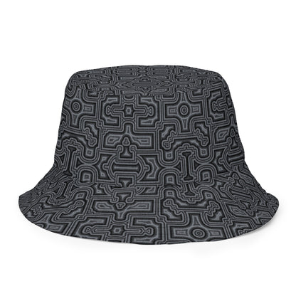 Shipibo Conibo Pattern | Ayahuaska | Psychedelic Intricate Artwork | Sacred Geometry Clothing | Festival Wear | Reversible bucket hat