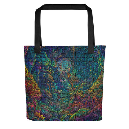 Shipibo Conibo Pattern | Ayahuaska | Psychedelic Intricate Artwork | Sacred Geometry Carry Bag | Tote bag