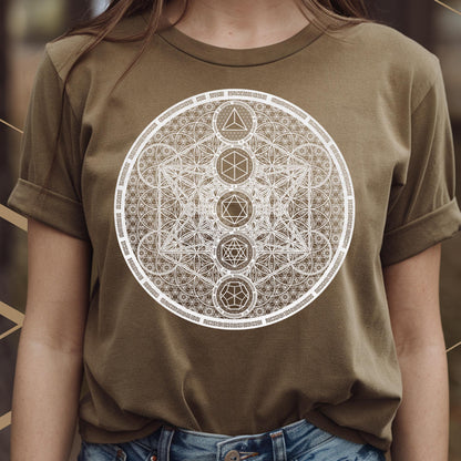 Platonic Solids Cosmic Energy Unisex T-Shirt