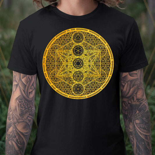 Platonic Solids Cosmic Energy Unisex T-Shirt