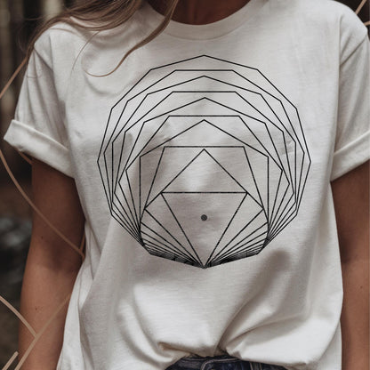 Regular Polygons Cosmic Geometry Unisex T-Shirt