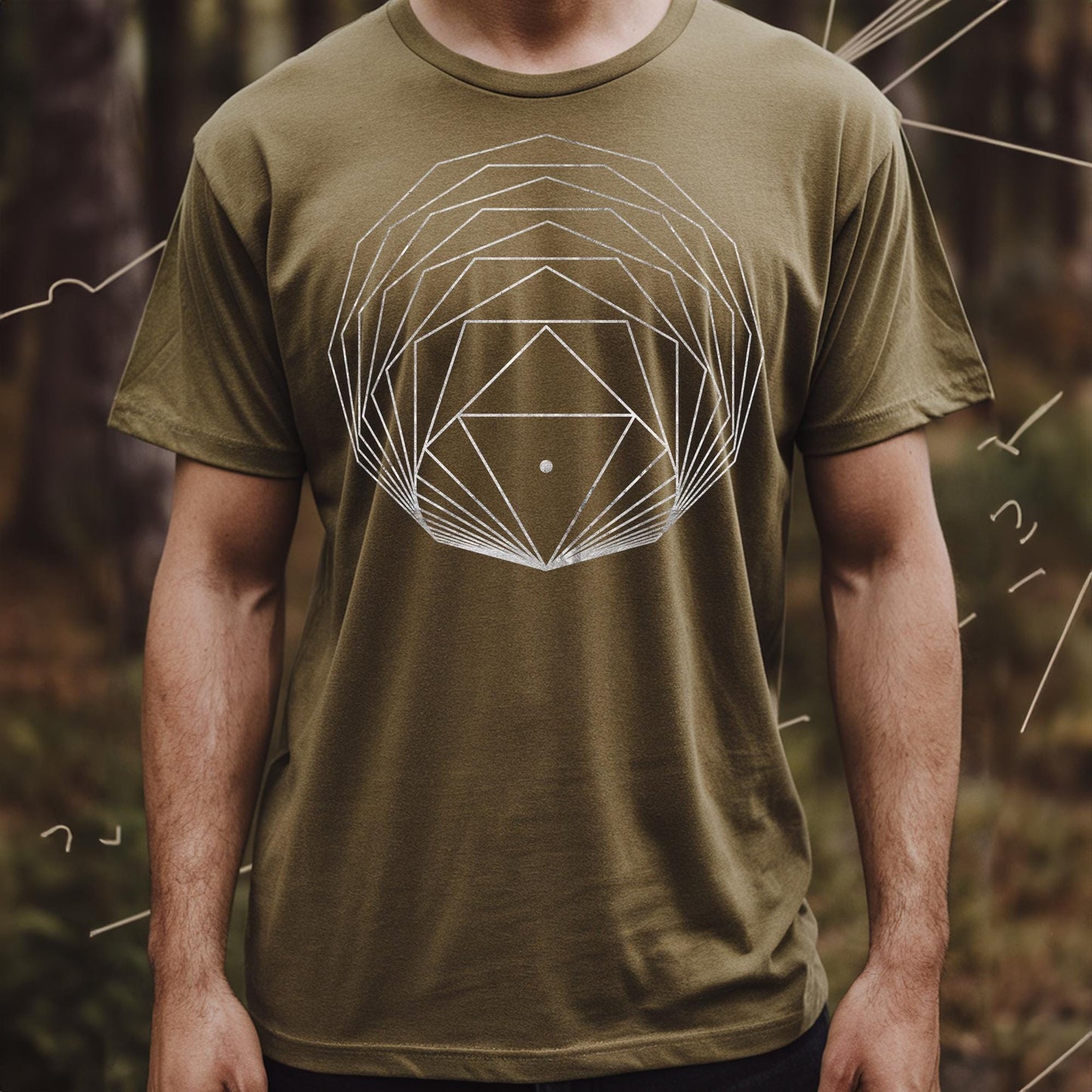 Regular Polygons Cosmic Geometry Unisex T-Shirt