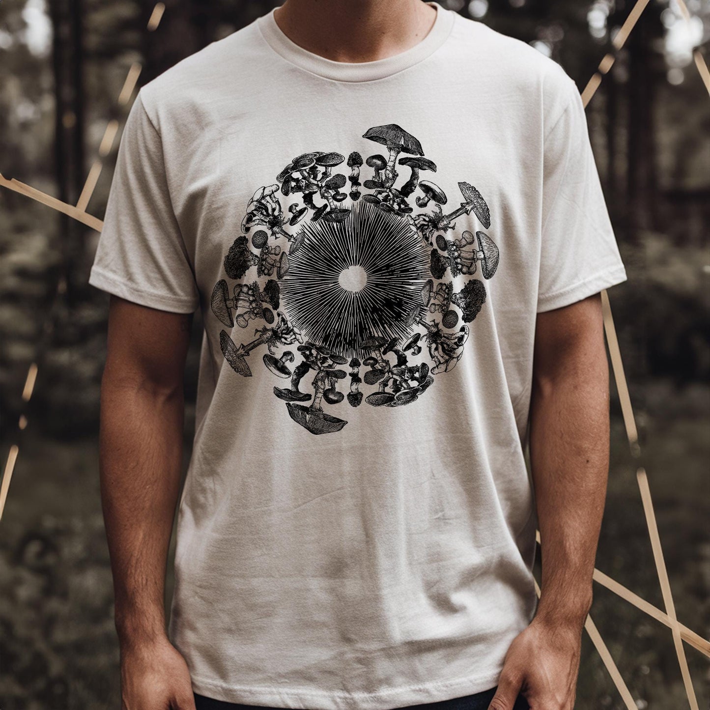 Mushroom Iris Mycology Third Eye Unisex T-Shirt