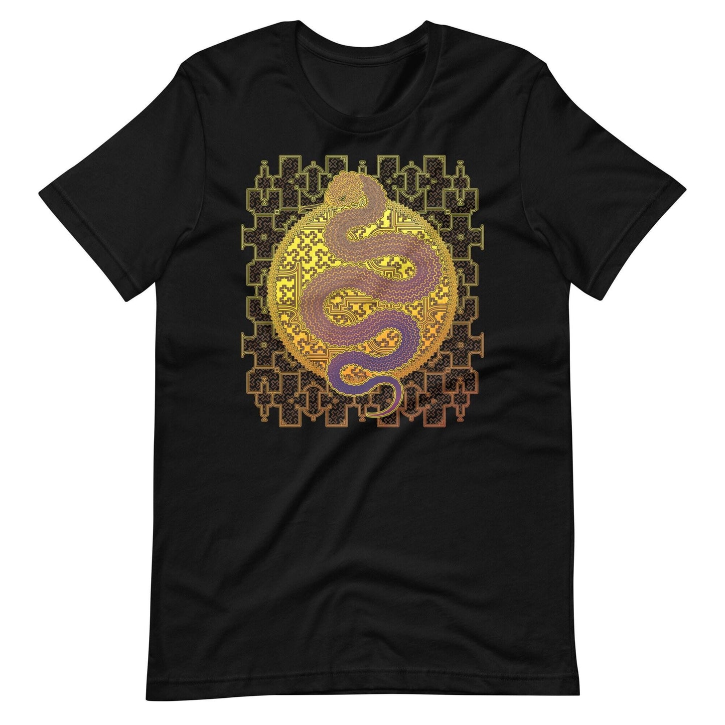 Shipibo Conibo Cosmic Snake Unisex T-Shirt