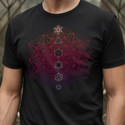 Metatron's Cube Flower of Life Unisex T-Shirt