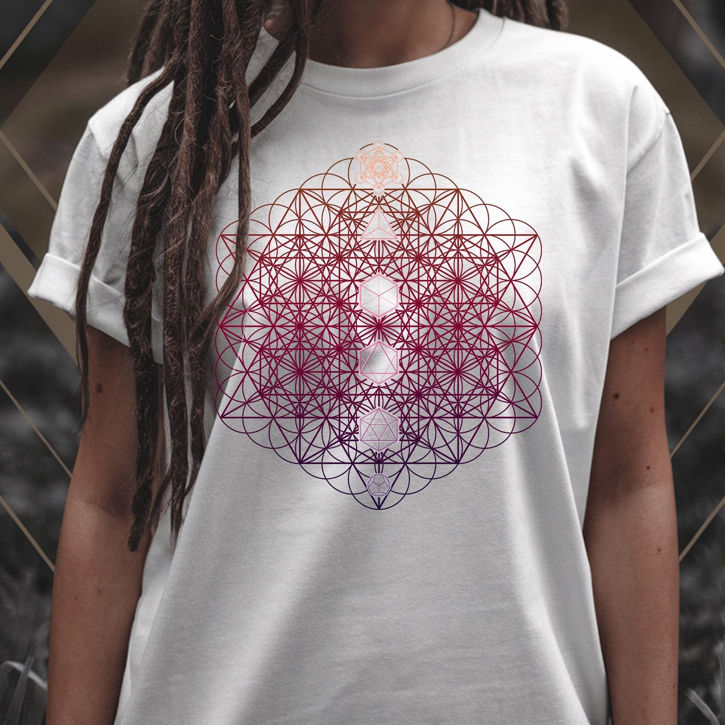 Metatron's Cube Flower of Life Unisex T-Shirt