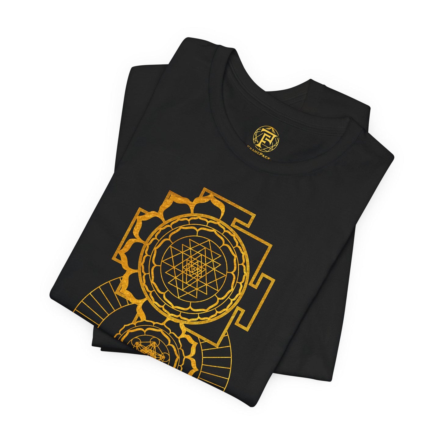 Sri Yantra Metatron's Cube Geometry Unisex T-Shirt