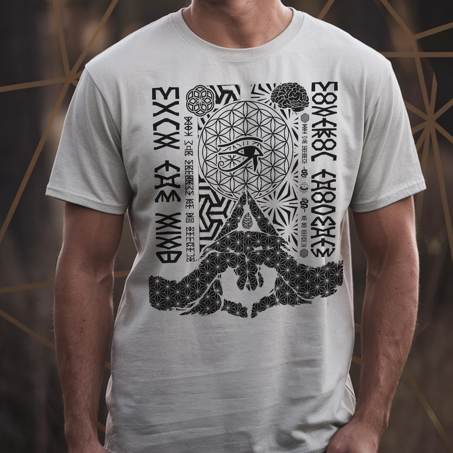 Kalesvara Mudra Flower of Life Unisex T-Shirt