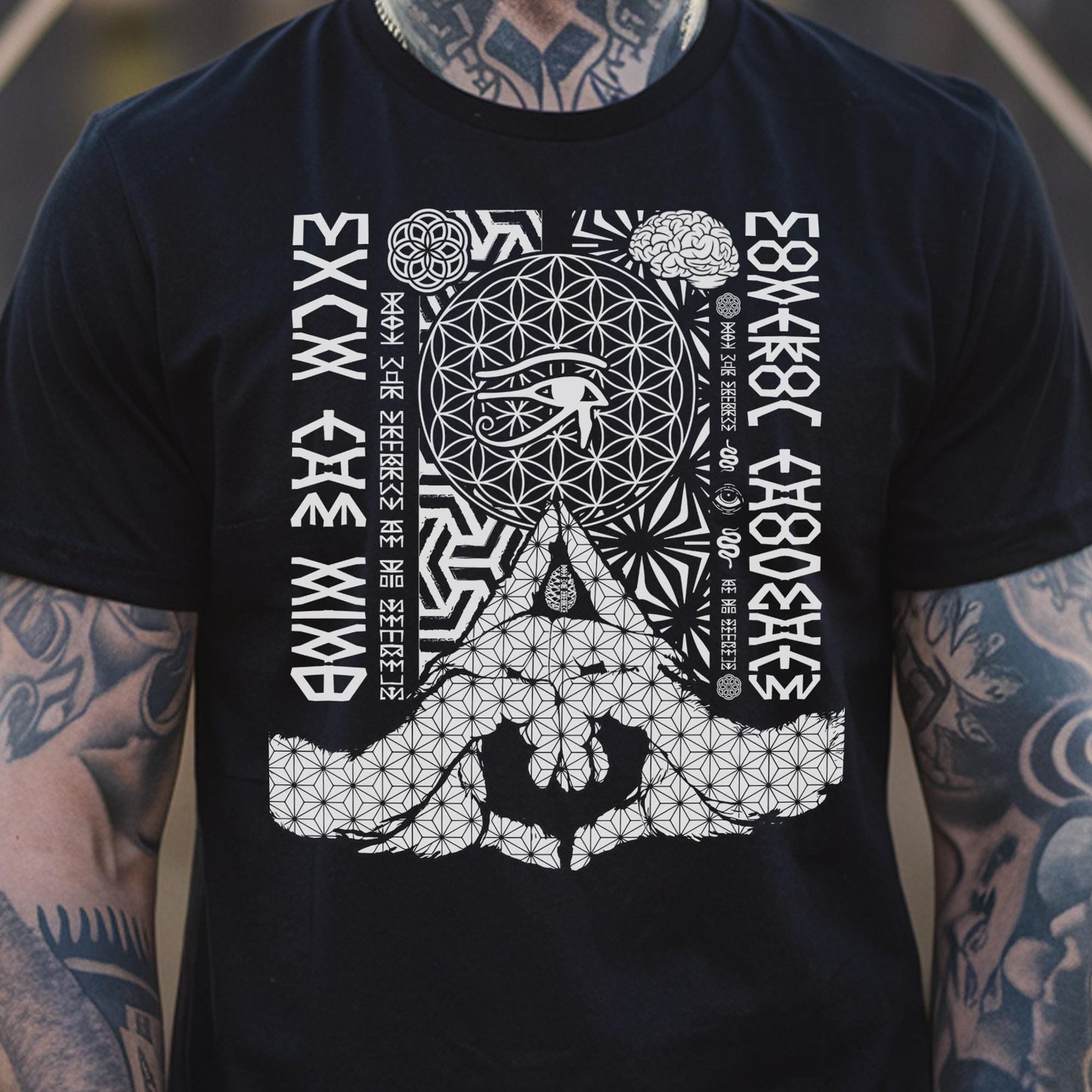 Kalesvara Mudra Flower of Life Unisex T-Shirt