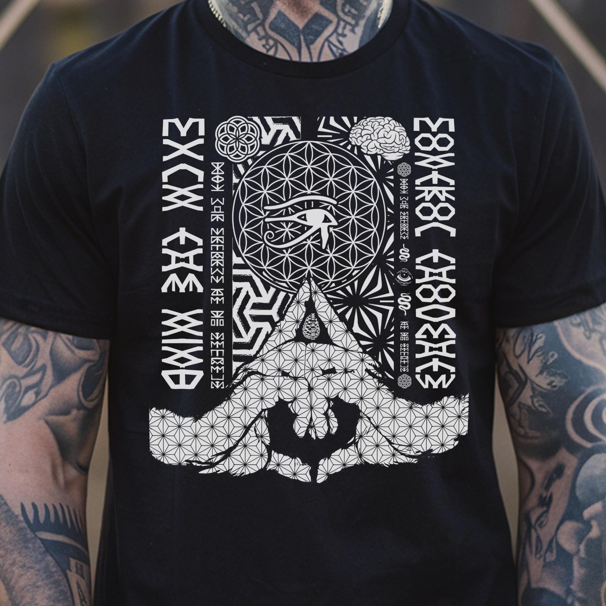 Kalesvara Mudra Flower of Life Unisex T-Shirt