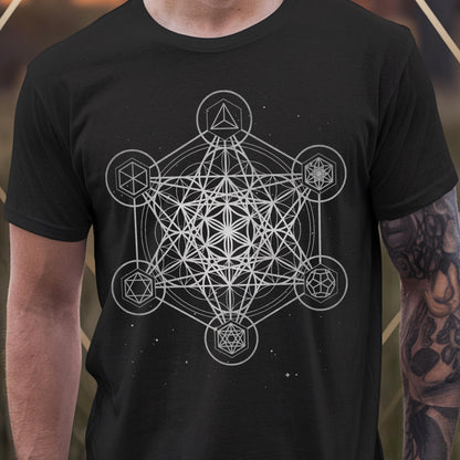 Metatron's Cube Platonic Solids Mystical Unisex T-Shirt