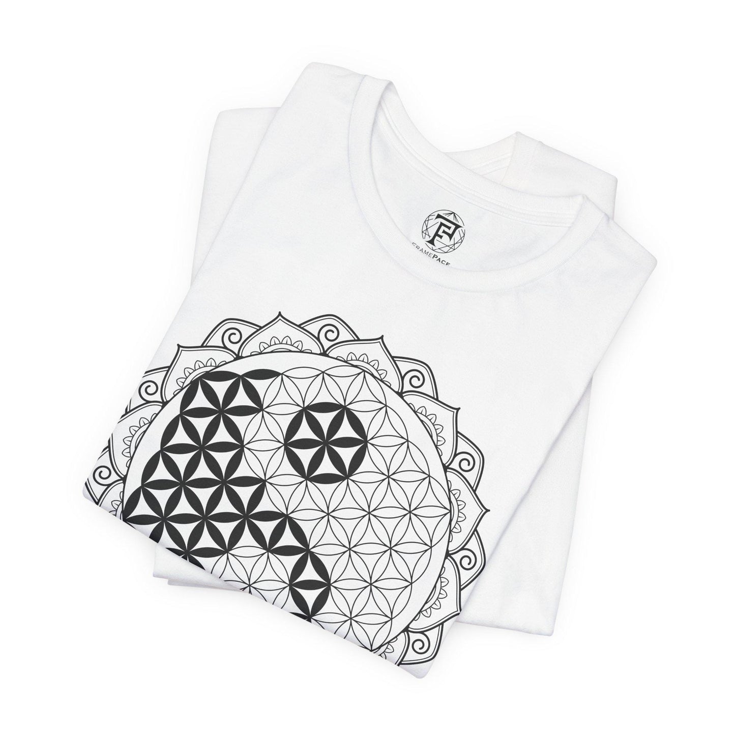 Gold Flower of Life Yin-Yang Unisex T-Shirt