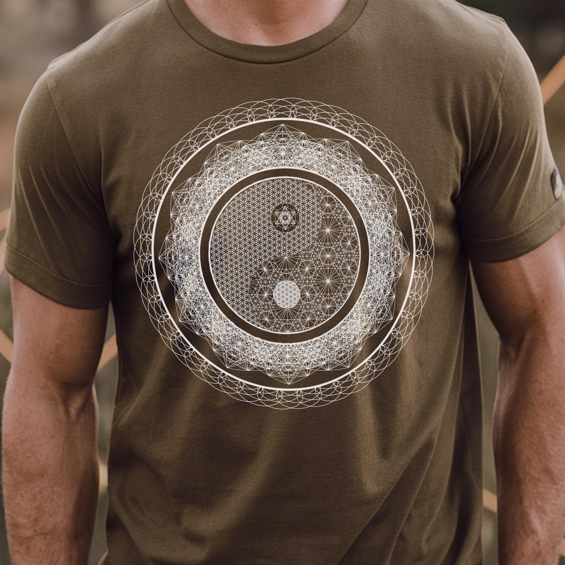 Yin-Yang Flower of Life Unisex T-Shirt