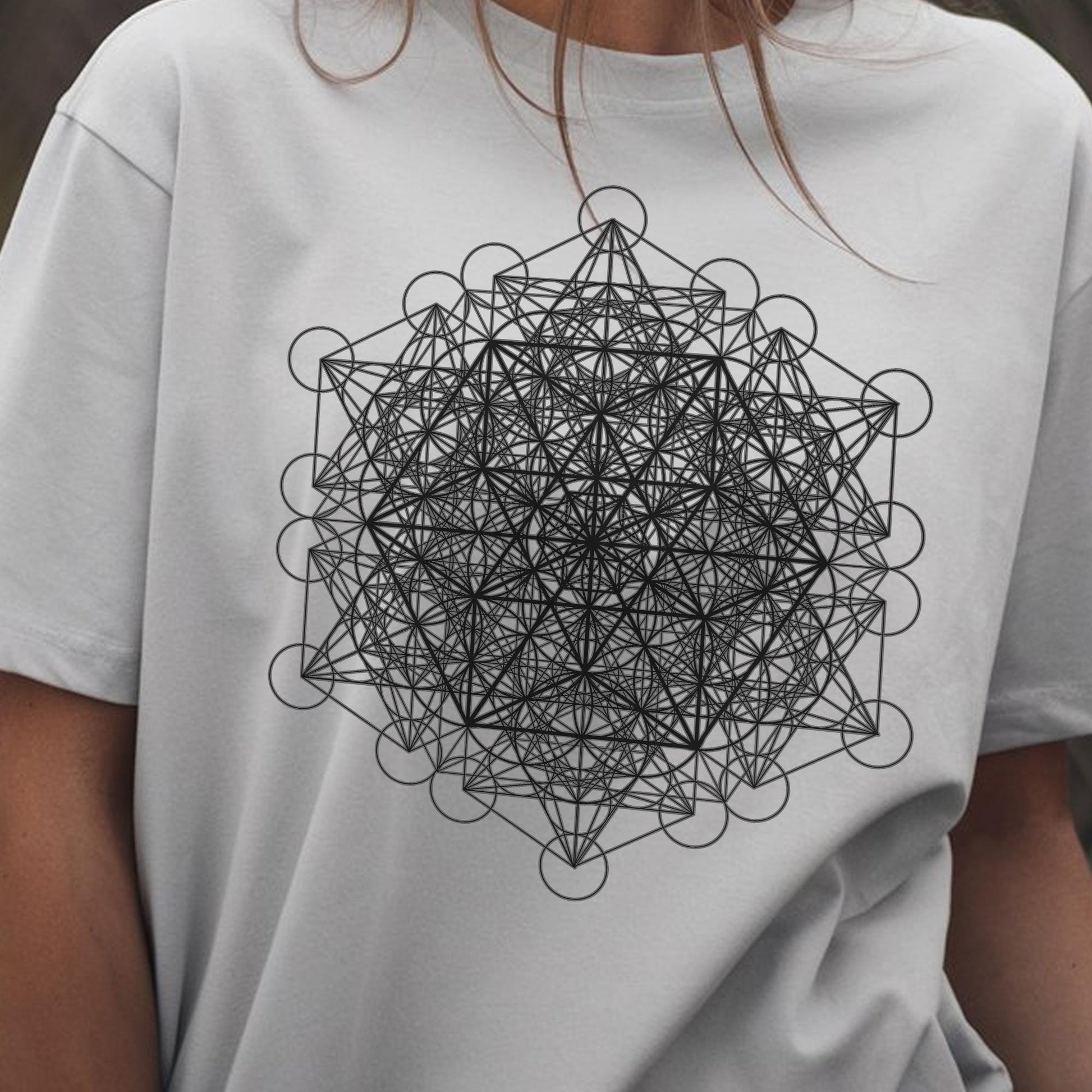 Gold Metatron's Cube Vector Equilibrium Unisex T-Shirt