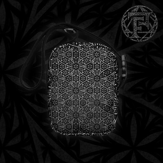 Flower Of Life Fractal Pattern | Sacred Geometry Clothing | Festival Carry Bag | Intricate Geometric Pattern | Utility crossbody bag