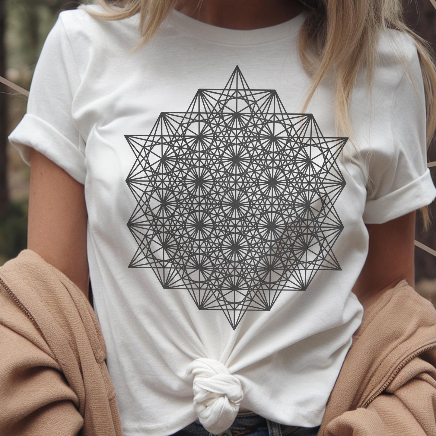 64 Tetrahedron Cosmic Energy Unisex T-Shirt