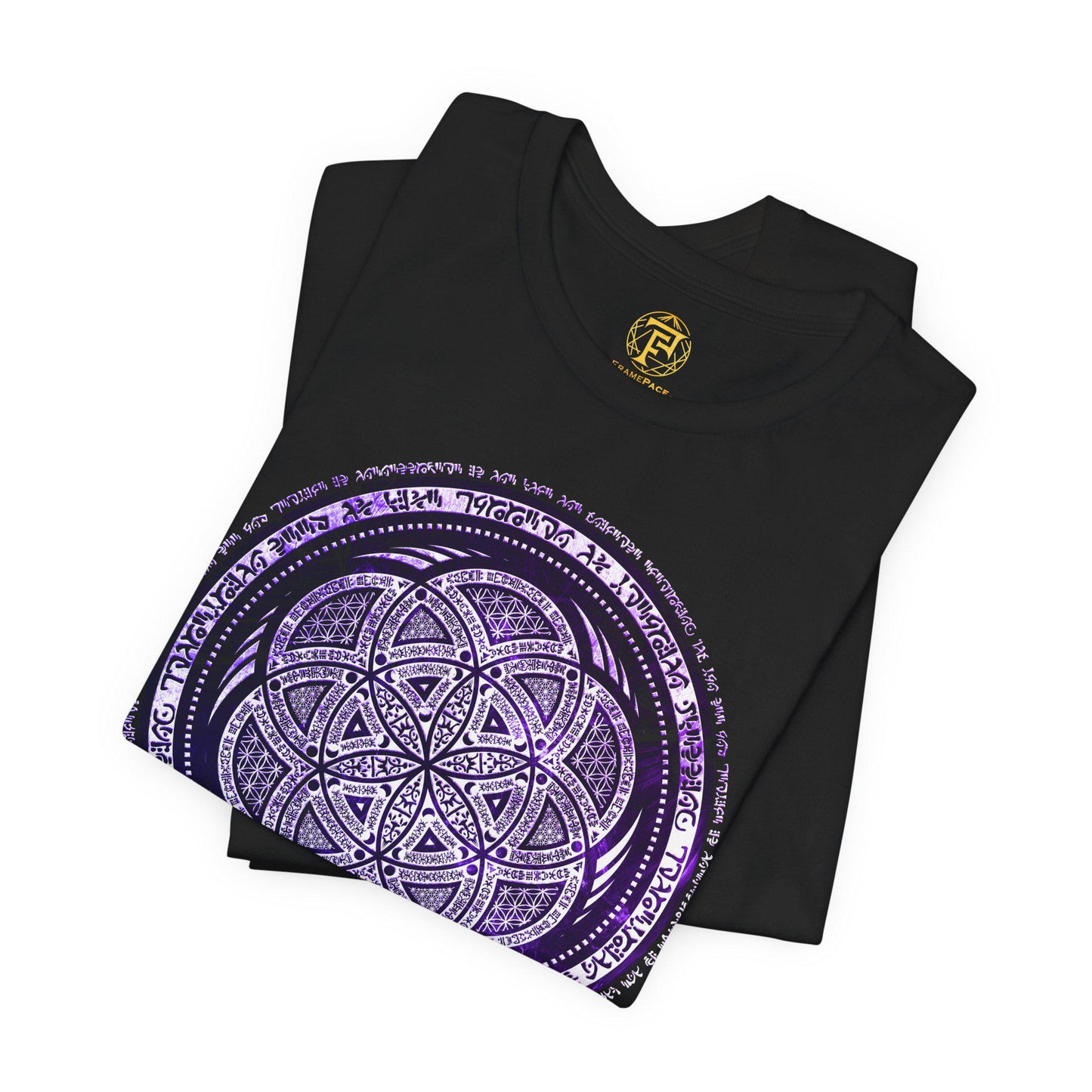 Seed of Life Purple Geometry Unisex T-Shirt