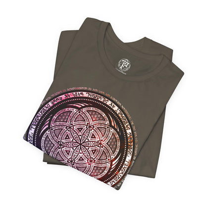 Seed of Life Purple Geometry Unisex T-Shirt