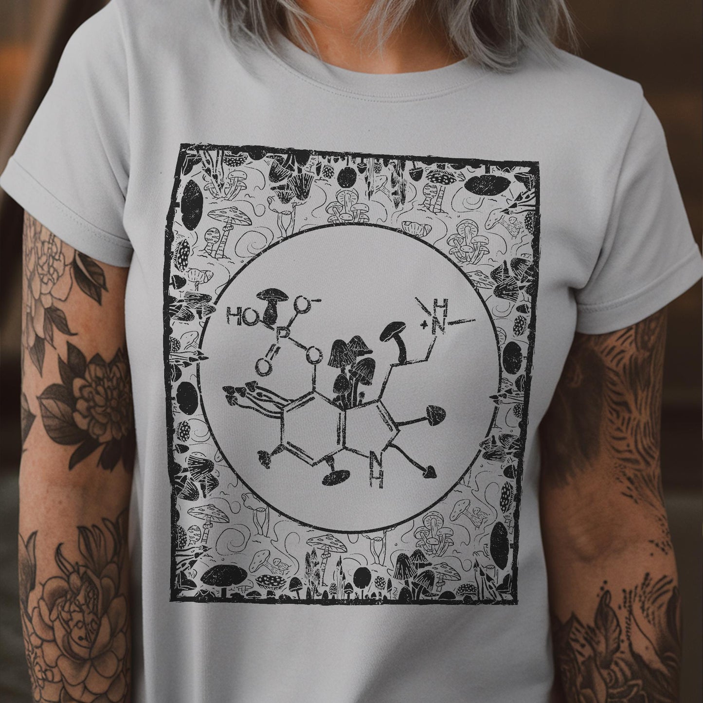 Psilocybin Molecule Shroom Chemistry Unisex T-Shirt