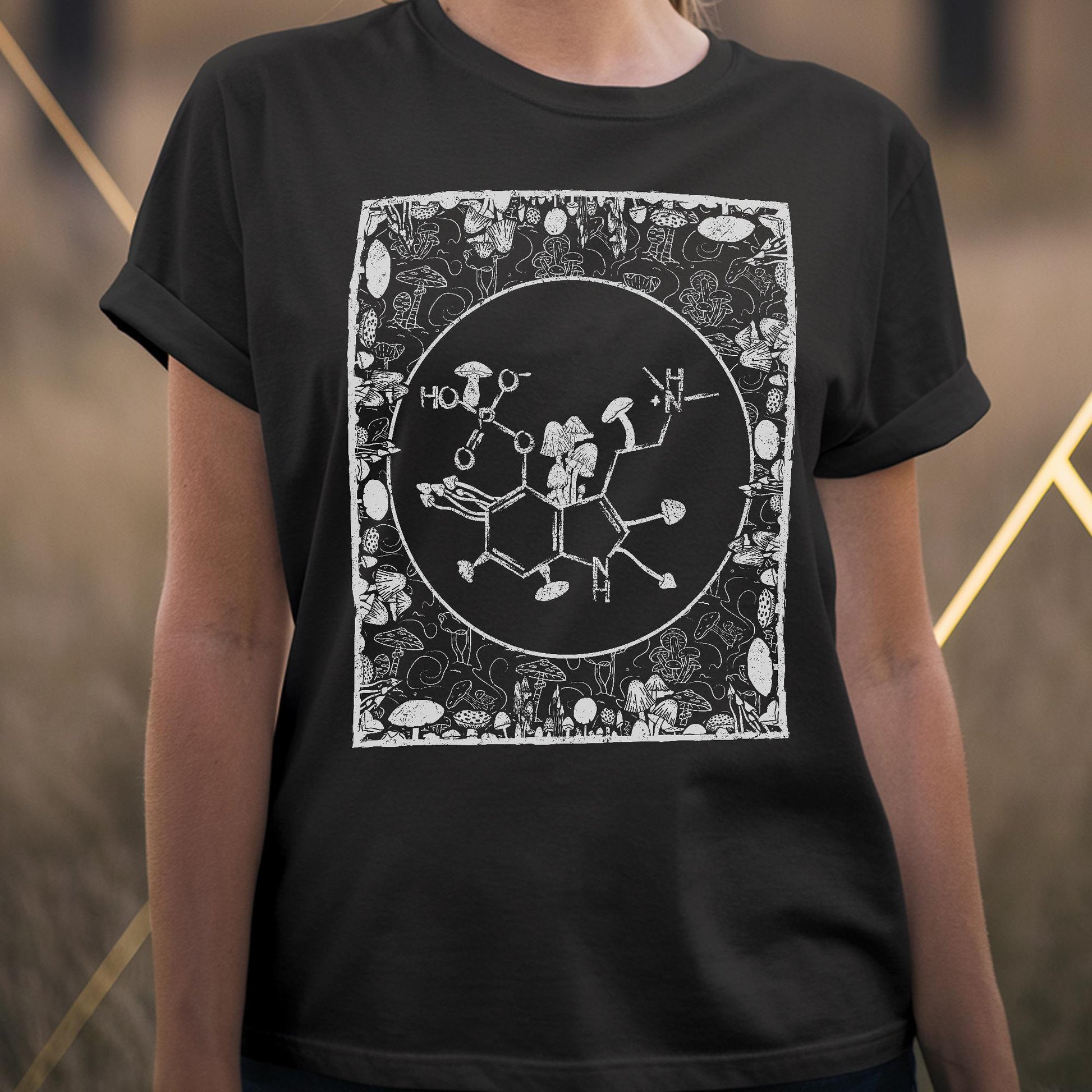 Psilocybin Molecule Shroom Chemistry Unisex T-Shirt