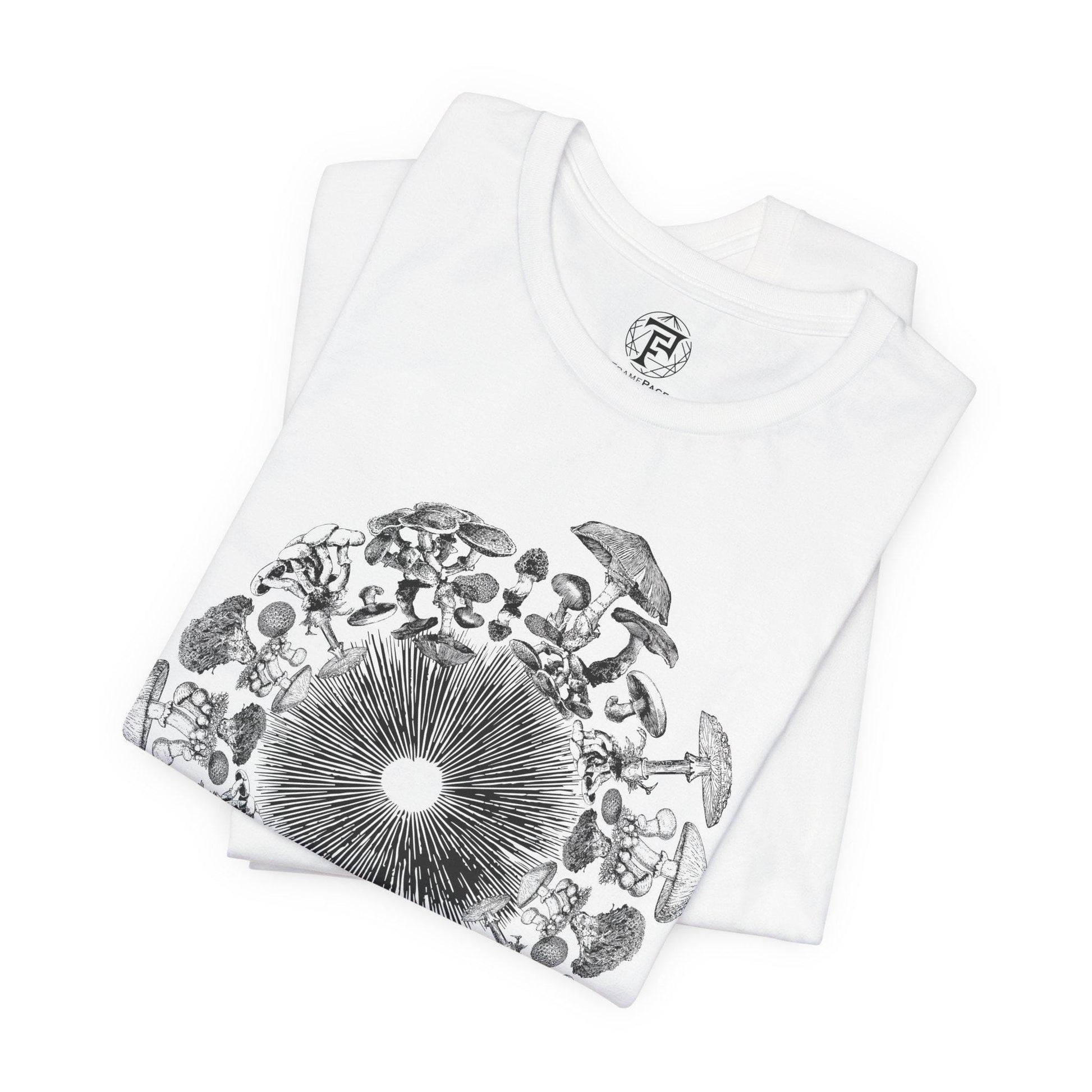 Mushroom Iris Mycology Third Eye Unisex T-Shirt